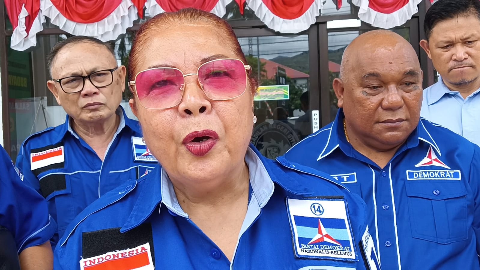 Sekretaris DPC Demokrat Bitung, Shirley Pangau. (Fto/Yaser)