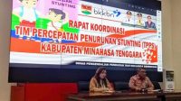 Rapat Koordinasi Tim Percepatan Penurunan Stunting Kabupaten Mitra.Kamis (24/8/2023).(Foto:JMT)