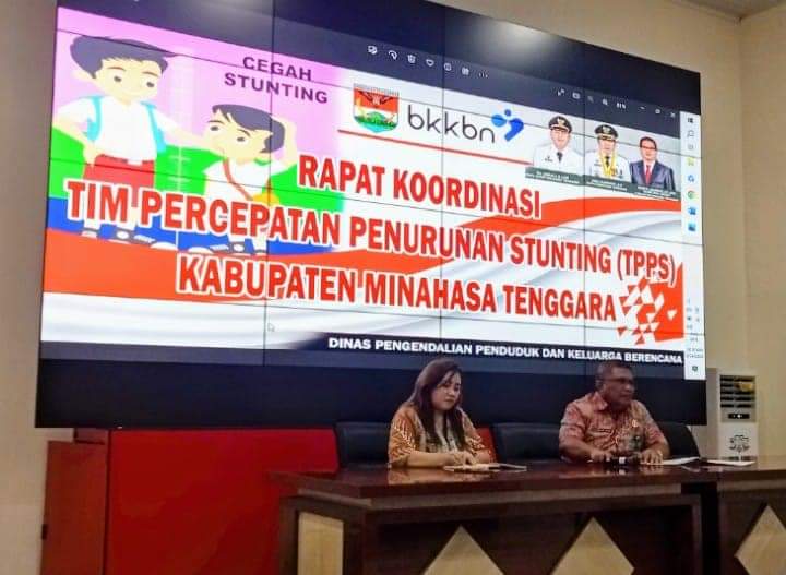 Rapat Koordinasi Tim Percepatan Penurunan Stunting Kabupaten Mitra.Kamis (24/8/2023).(Foto:JMT)