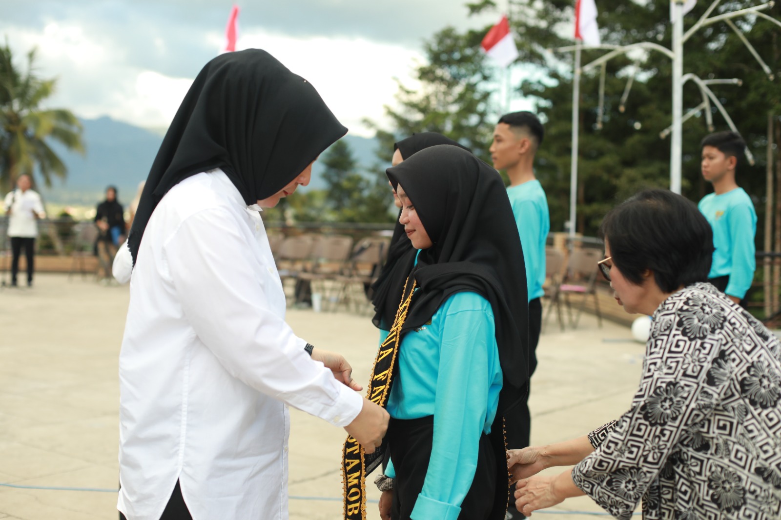 Wali Kota Kotamobagu Ir Hj Tatong Bara, menghadiri Peringatan Hari Anak Nasional Tahun 2023.(Foto:Kominfo)