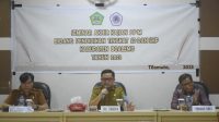 Pj Sekda Boalemo Supandra Nur, ST berikan sambutan pada kegiatan Seminar Akhir Kajian SPM Bidang Pendidikan. Foto Prokopim Boalemo, Selasa (29/8/2023)