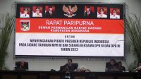 Sidang Rapat Paripurna yang dilaksanakan Dewan Perwakilan Rakyat Daerah (DPRD) Kabupaten Minahasa bertempat, di ruang sidang DPRD Minahasa, Rabu (16/8/2023).