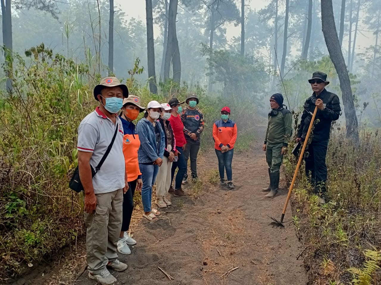 Karhutla Kawasan Hutan Lindung Gunung Soputan Pemkab Mitra Berlakukan Tanggap Darurat