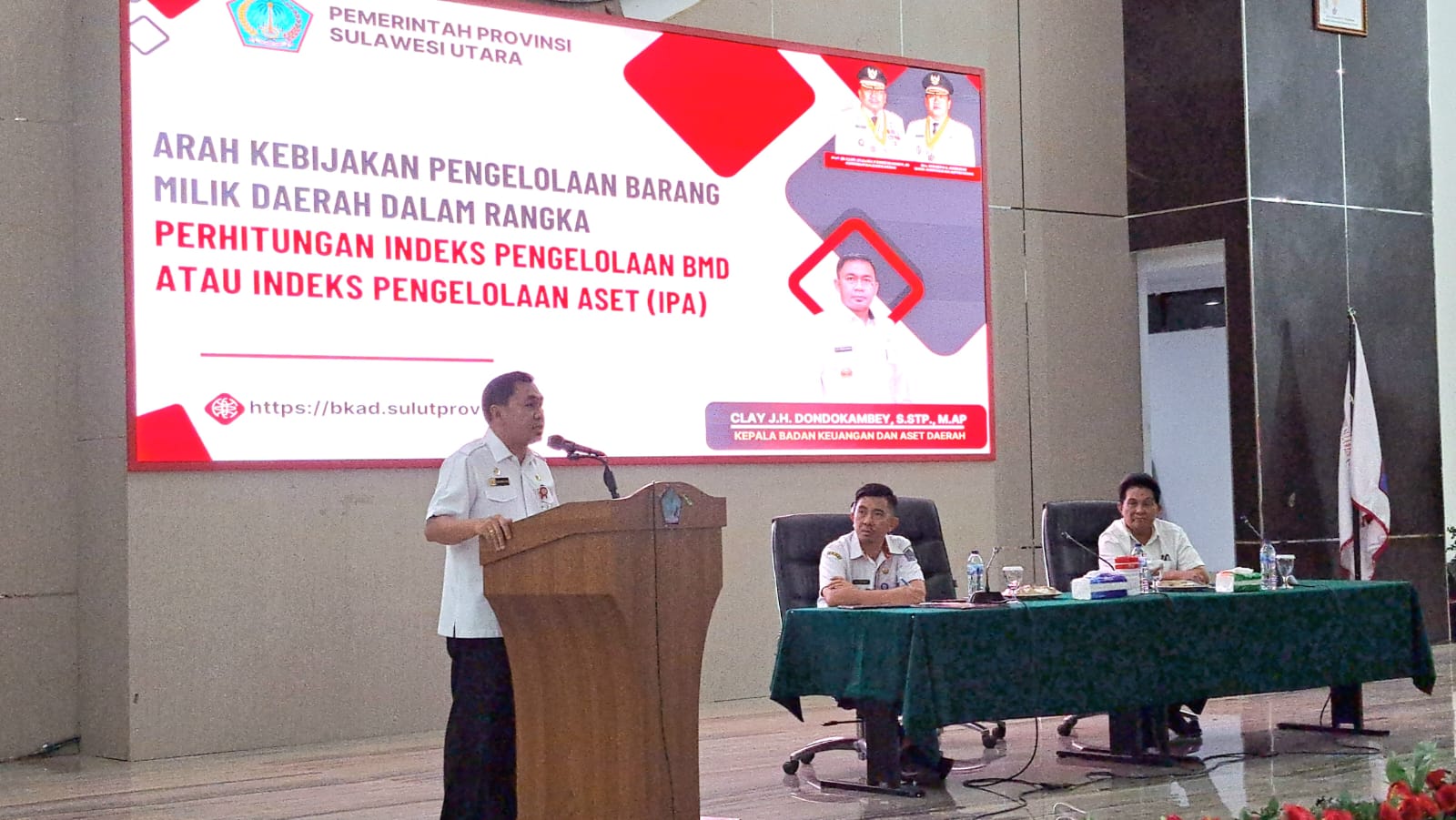 Peningkatan Kapasitas ASN dalam Pengelolaan BMD khususnya Bimbingan Teknis Penatausahaan BMD Berbasis Teknologi Informasi di Ruang Mapalus, Kantor Gubernur, Kota Manado, Rabu (11/10/2023). (Foto: Emon/Kabar-online.com)